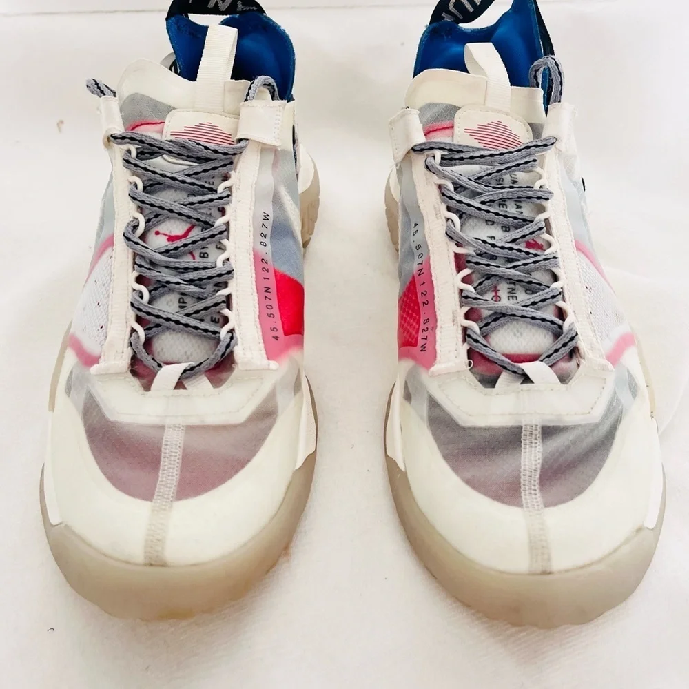 Nike Jordan Delta breath tech white mesh sneakers men’s 9 - Picture 2 of 8